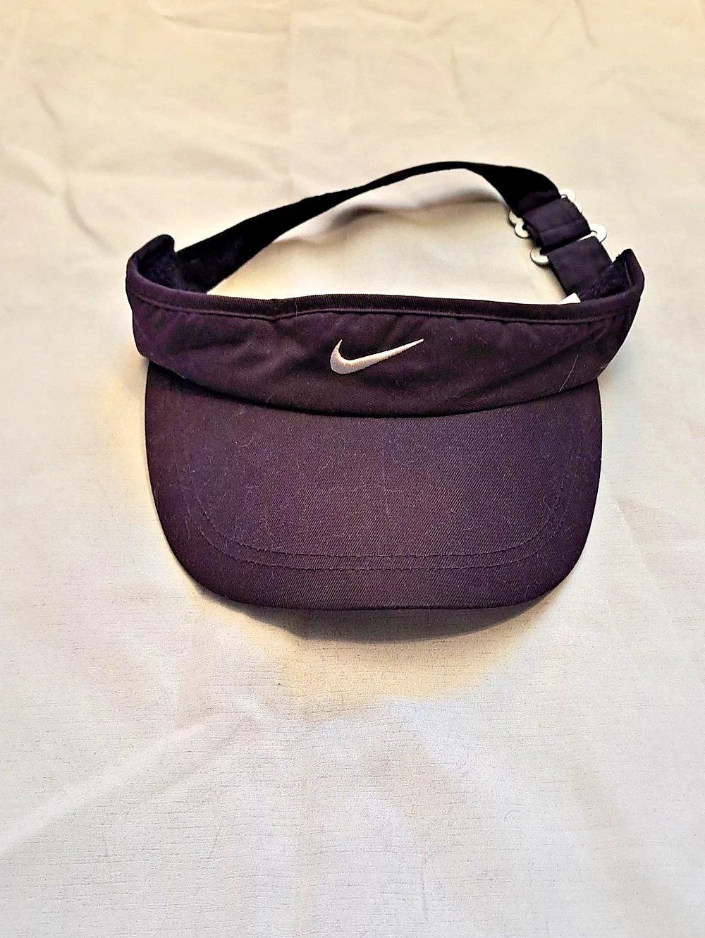 Vintage Nike Swoosh Visor in Black